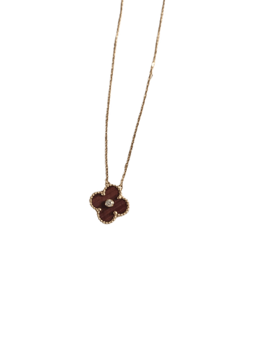 Collier Van Cleef & Arpels Vintage Alhambra - Collier en or rose 18K et diamant 58 Facettes Jnci37
