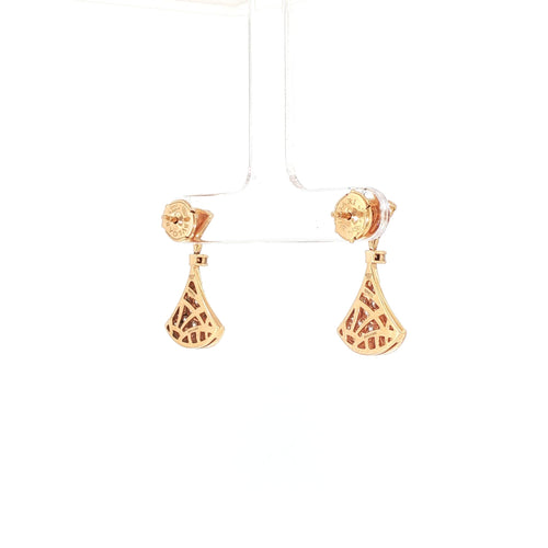 Bvlgari Divas' Dream earrings - Rose gold and diamond earrings 58 Facettes 2.19458