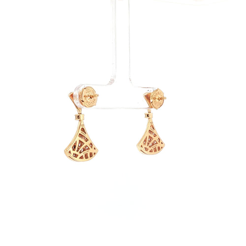 Bvlgari Divas' Dream earrings - Rose gold and diamond earrings 58 Facettes 2.19458