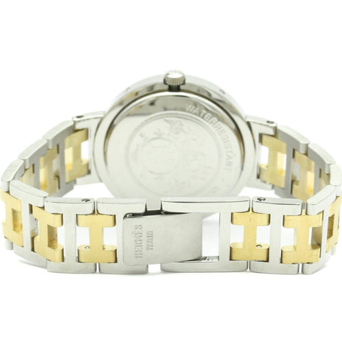 Montre Hermès Clipper - Montre quartz en acier inoxydable plaqué métal 58 Facettes s05w0trwq1