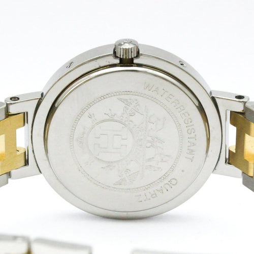 Montre Hermès Clipper - Montre quartz en acier inoxydable plaqué or 58 Facettes joxmxbipj0