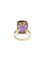 Bague 57 Bague - Améthyste coussin en or rose 18 carats 58 Facettes id: 1758450