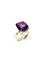 Bague 57 Bague - Améthyste coussin en or rose 18 carats 58 Facettes id: 1758450