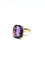 Bague 57 Bague - Améthyste coussin en or rose 18 carats 58 Facettes id: 1758450