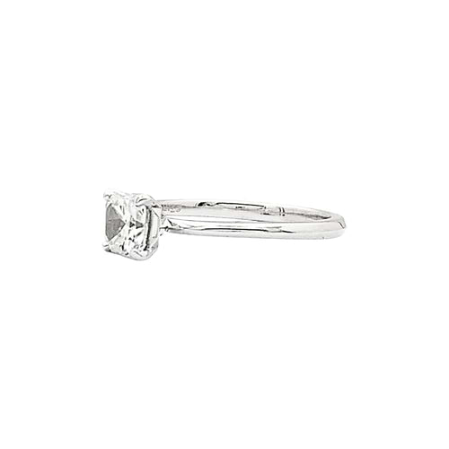 Bague 53 Bague solitaire Tiffany & Co, "True", platine et diamant. 58 Facettes 35643