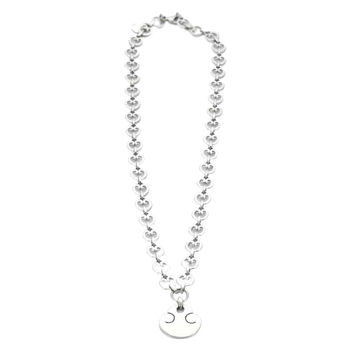 Collier O.J. Perrin - Collier pendentif cœur en or blanc 58 Facettes BO/230110