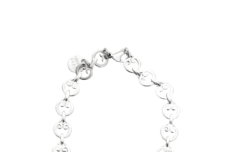 Collier O.J. Perrin - Collier pendentif cœur en or blanc 58 Facettes BO/230110