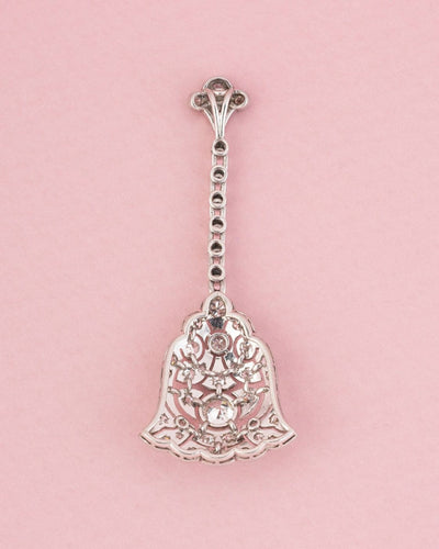 Pendentif Pendentif Art déco en platine et diamants 58 Facettes 260
