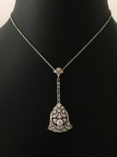 Pendentif Pendentif Art déco en platine et diamants 58 Facettes 260