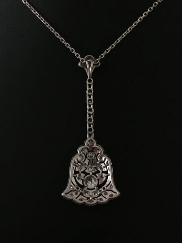 Pendentif Pendentif Art déco en platine et diamants 58 Facettes 260