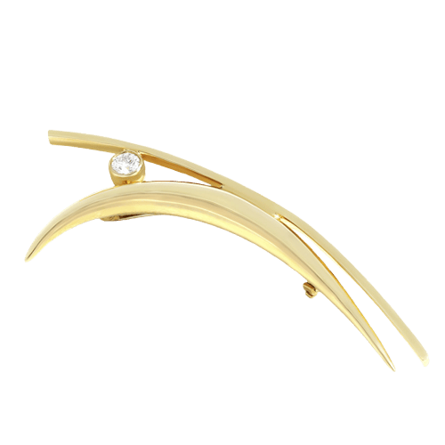 Broche Broche en or jaune et diamants 58 Facettes 35100028
