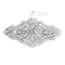 Broche Art déco - Broche plaque en or blanc, saphir et diamants 58 Facettes 65000030