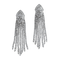 Boucles d'oreilles Boucles d'oreilles pendantes en or blanc et diamants 58 Facettes 66000183