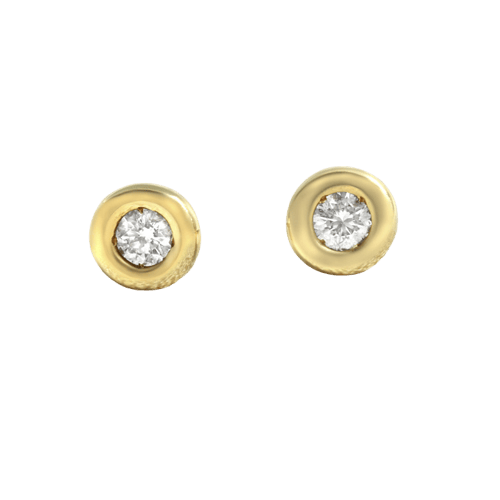 Boucles d'oreilles Boucles d'oreilles clous en or jaune et diamants 58 Facettes OC-66000250