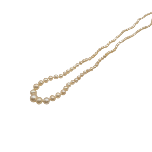 Collier Collier en perles fines avec fermoir en or jaune 18k 58 Facettes #BT