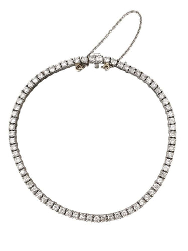Bracelet Bracelet tennis en platine et diamants taille brillant 3,14 ct 58 Facettes 261
