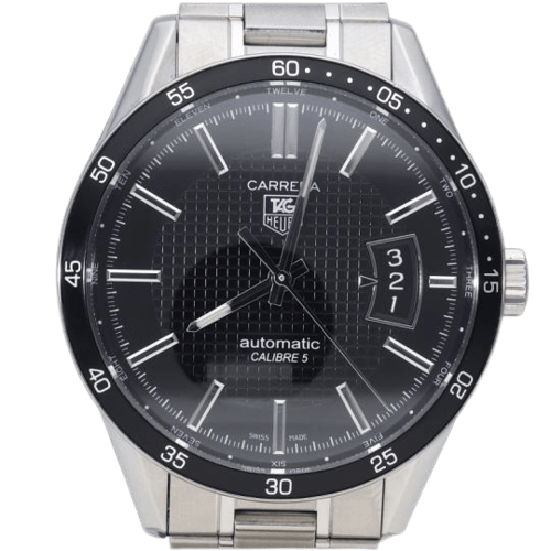Montre TAG Heuer Carrera Calibre 5 - Montre homme en acier 58 Facettes MT46563