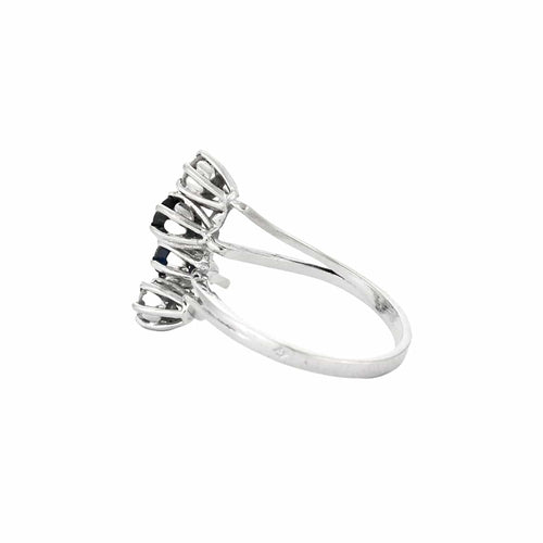 Bague 52 Toi et Moi - Bague en or jaune, saphirs et diamants 58 Facettes BO/230121