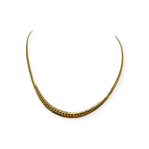 Collier Collier maille anglaise en or jaune 750 58 Facettes 330093394