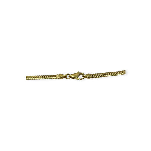 Collier Collier maille anglaise en or jaune 750 58 Facettes 330093394