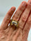 Ring tank i gult guld og diamanter 