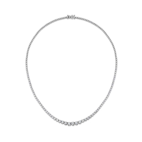 Collier AITCHES - Collier tennis gradué en or blanc 18K et diamants 58 Facettes GPD1038WG