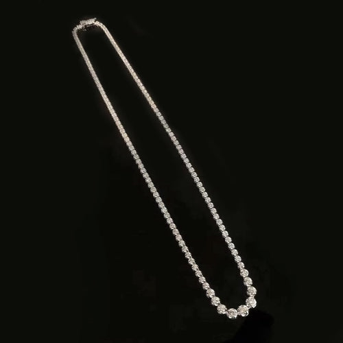 Collier AITCHES - Collier tennis gradué en or blanc 18K et diamants 58 Facettes GPD1038WG