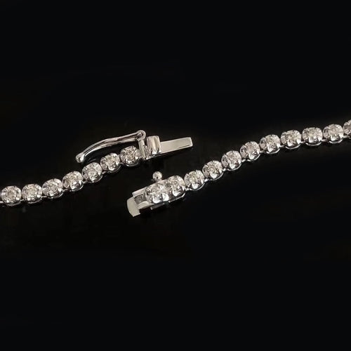 Collier AITCHES - Collier tennis gradué en or blanc 18K et diamants 58 Facettes GPD1038WG