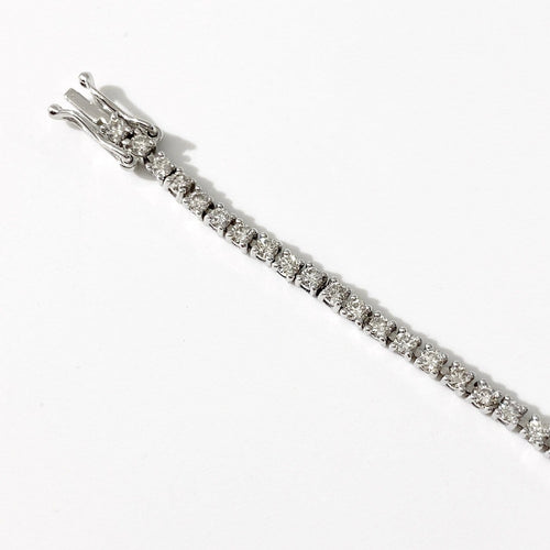 Bracelet AITCHES - Bracelet tennis Embrace en platine diamants 58 Facettes GBT1261PT