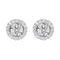 Boucles d'oreilles AITCHES Embrace - Boucles d'oreilles halo en or blanc 18K et diamants 58 Facettes GER1351WG