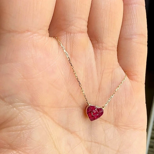 Ruby by Heart - 18K金红宝石项链 