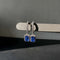 Boucles d'oreilles AITCHES - Boucles d'oreilles pendantes saphirs et diamants en or blanc 18K 58 Facettes GER1042WG