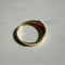 Bague 53 Single Tulip - Bague en or 18K et rubis ovale 58 Facettes GBR1225RB