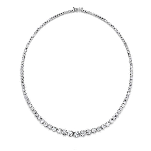 Collier AITCHES - Collier tennis dégradé Disco en or blanc 18K diamants 58 Facettes GPD1056WG