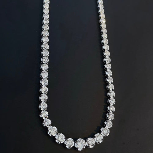 Collier Disco - Collier tennis en or blanc 18K et diamants 58 Facettes GPD1056WG