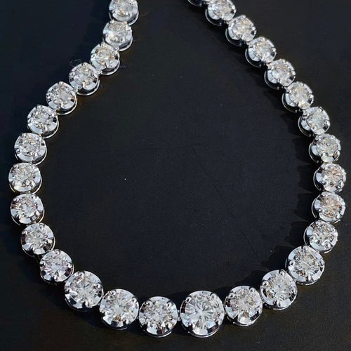 Collier Disco - Collier tennis en or blanc 18K et diamants 58 Facettes GPD1056WG