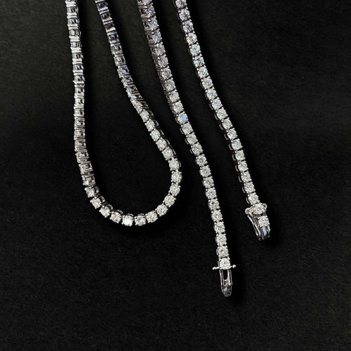Collier AITCHES - Collier tennis Embrace en or blanc 18K et diamants 58 Facettes GPD1045WG