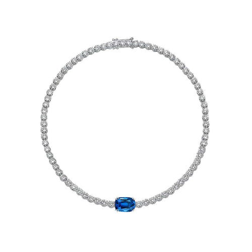 Bracelet AITCHES - Bracelet tennis en or blanc 18K avec saphir et diamants 58 Facettes GBT1042WG