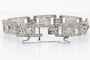 Bracelet Art Déco - Bracelet en platine et diamants taille ancienne 58 Facettes 12151