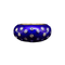 Bubble Ring - 18K黄金戒指，蓝色珐琅与钻石 
