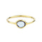 Bague 57 Love More - Bague en or 18 carats et saphir bleu 58 Facettes GBR1206YB