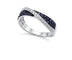 Bague Bague sertie de saphir et diamants 58 Facettes Bague saphirs diamants