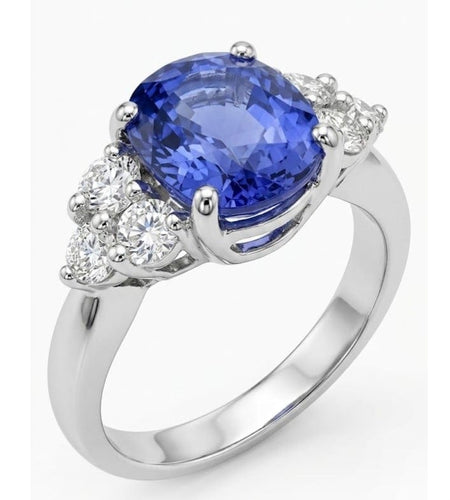 Bague Bague sertie d´un saphir d´environ 4.50 carats 58 Facettes Bague saphir ysmarc