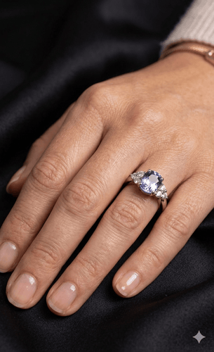 Bague Bague sertie d´un saphir d´environ 4.50 carats 58 Facettes Bague saphir ysmarc