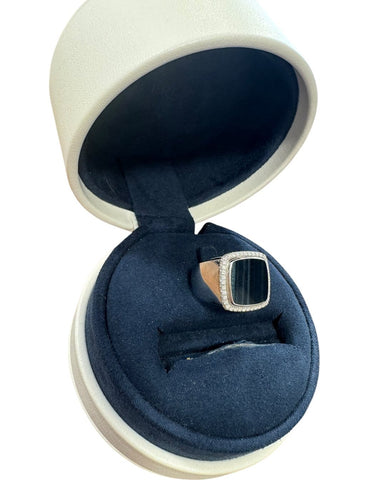 Bague 57 Fred - Bague Pain de sucre en or gris et diamants 58 Facettes X04426