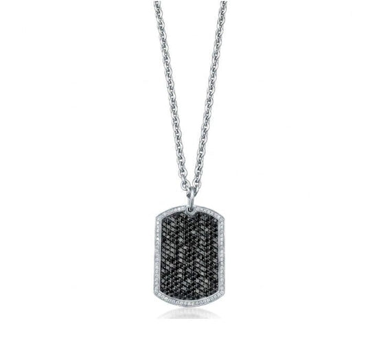 Collier Édouard Nahum - Collier plaque en or blanc et diamants 58 Facettes Guimel plaque Nahum