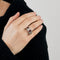 Bague 53 Bague en or blanc 18 carats, diamants et rubis 58 Facettes BO/230061/