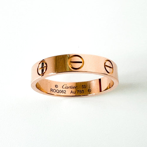 Bague 50 Cartier Love - Bague en or rose 18K 58 Facettes xsw8041452