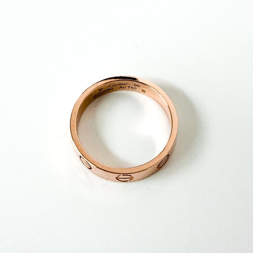 Bague 50 Cartier Love - Bague en or rose 18K 58 Facettes xsw8041452