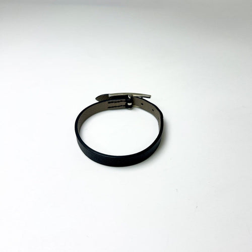 Bracelet Hermès Behapi - Bracelet réversible en cuir noir 58 Facettes fm8rr4gf02